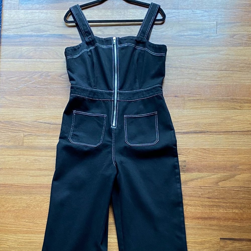 Gilli culotte jumpsuit with contrast stitching